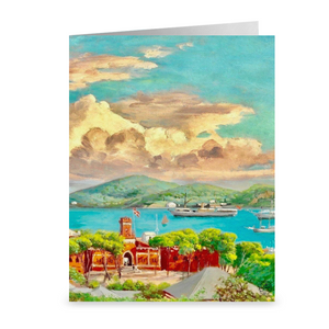 Fort Christian by Andreas Riis Carstensen ~ Notecard - Vintage Virgin Islands