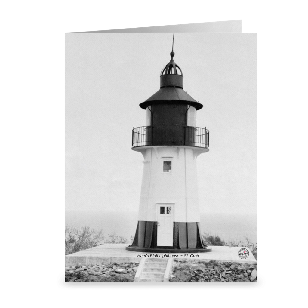 Ham's Bluff Lighthouse ~ Notecard - Vintage Virgin Islands