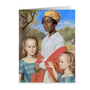 Otto Marstrand's Family, Nanny with Children ~ Notecard - Vintage Virgin Islands