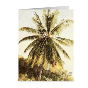 Vintage Palm Tree 1865 ~ Notecard - Vintage Virgin Islands