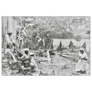 Laundry Day with Friends ~ St. Croix Postcard - Vintage Virgin Islands