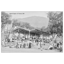 Load image into Gallery viewer, Vintage Market Square ~ St. Thomas Postcard - Vintage Virgin Islands