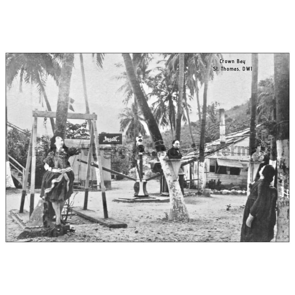 Crown Bay ~ St. Thomas Postcard - Vintage Virgin Islands