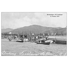 Load image into Gallery viewer, USS Sandpiper visits St. Thomas Postcard - Vintage Virgin Islands