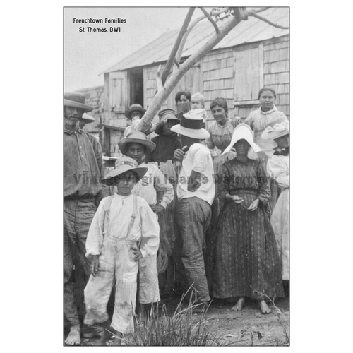 Frenchtown Families ~ St. Thomas Postcard - Vintage Virgin Islands