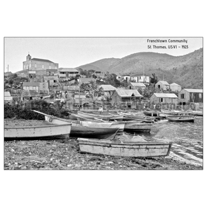 Frenchtown Community ~ St. Thomas Postcard - Vintage Virgin Islands
