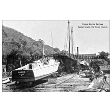 Load image into Gallery viewer, Creque Marine Railway ~ Golondrina ~ Postcard - Vintage Virgin Islands