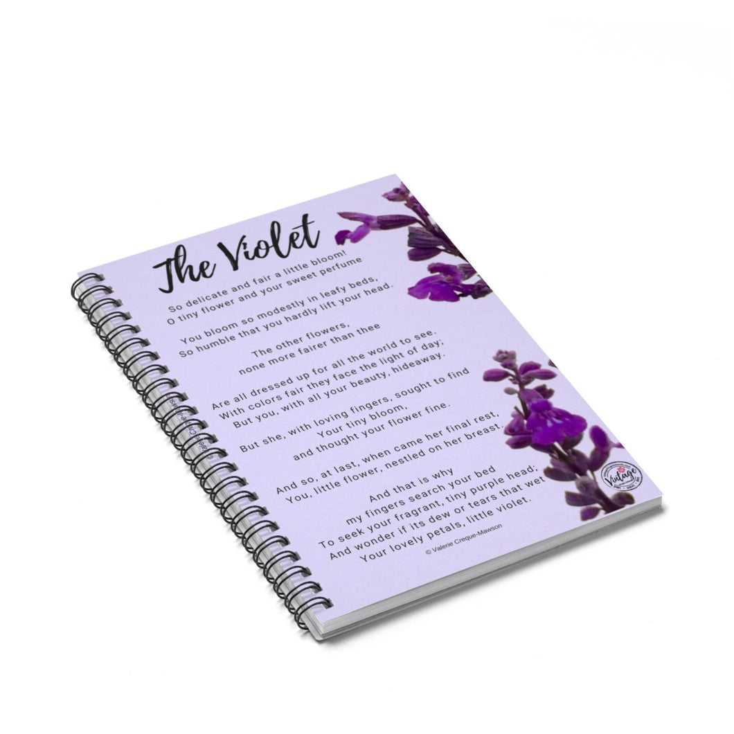 The Violet Poem Notebook - Vintage Virgin Islands