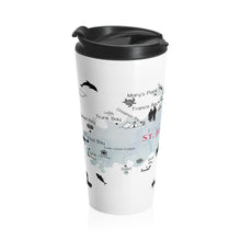 Load image into Gallery viewer, Vintage St. John Map Stainless Steel Travel Mug - Vintage Virgin Islands