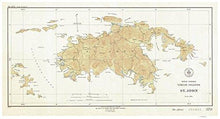 Load image into Gallery viewer, Saint John - 1934 Virgin Islands Topographical Map Reprint - Atlantic Harbors 3241 - Vintage Virgin Islands