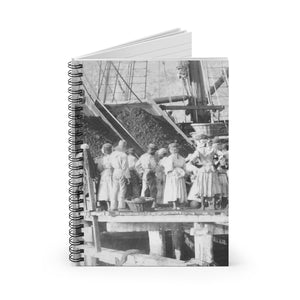 Vintage Hassel Island™  Coaling Women, Danish West Indies, Blank Notebook, Historical Gift, Coal Workers, Queen Coziah, Coaling Women, USVI - Vintage Virgin Islands