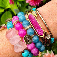 Load image into Gallery viewer, Kinsley Armelle Bangle Collection - Blush Quartz Bracelet - Vintage Virgin Islands