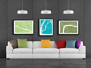 U.S. Virgin Islands map, Virgin Islands city map art, Virgin Islands wall art poster, Virgin Islands decorative map - Vintage Virgin Islands