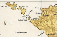 Load image into Gallery viewer, Saint Thomas - 1946 Virgin Islands Topographical Map - Vintage Virgin Islands