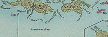 Load image into Gallery viewer, BRITISH/US VIRGIN ISLANDS Tortola Virgin Gorda St Croix St Thomas/John - 1927 - old map - antique map - vintage map - printed maps of Caribbean - Vintage Virgin Islands