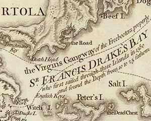 Virgin Islands - 1775 Map Jefferys West Indian Atlas - Vintage Virgin Islands