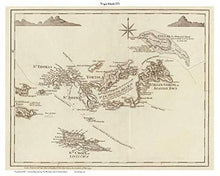 Load image into Gallery viewer, Virgin Islands - 1775 Map Jefferys West Indian Atlas - Vintage Virgin Islands