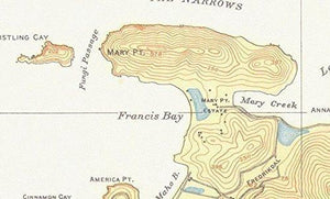 Saint John - 1934 Virgin Islands Topographical Map Reprint - Atlantic Harbors 3241 - Vintage Virgin Islands
