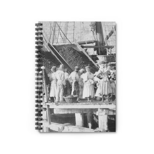 Vintage Hassel Island™  Coaling Women, Danish West Indies, Blank Notebook, Historical Gift, Coal Workers, Queen Coziah, Coaling Women, USVI - Vintage Virgin Islands