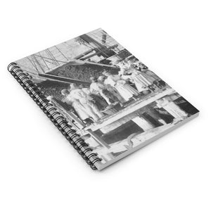 Vintage Hassel Island™  Coaling Women, Danish West Indies, Blank Notebook, Historical Gift, Coal Workers, Queen Coziah, Coaling Women, USVI - Vintage Virgin Islands