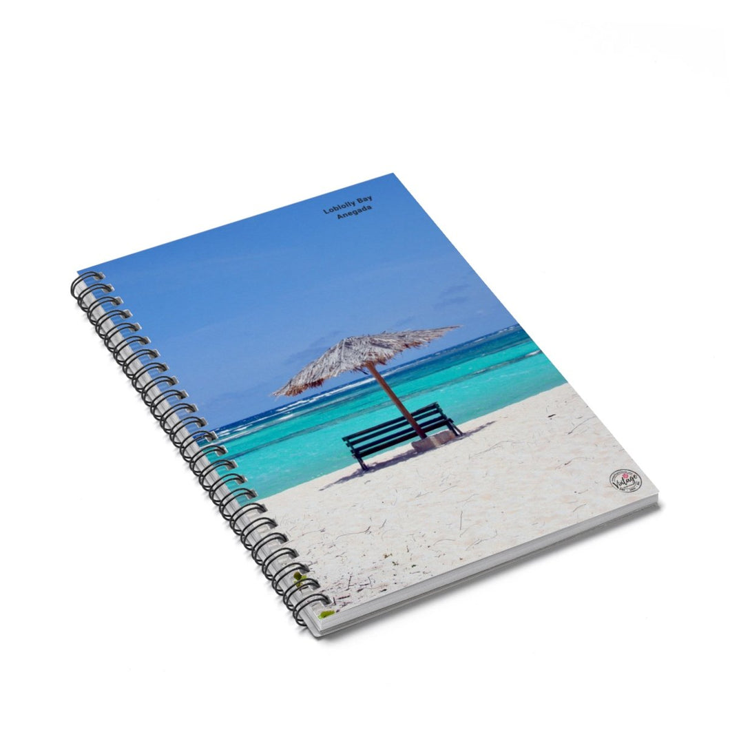 Anegada Beach Notebook - Vintage Virgin Islands