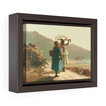 Load image into Gallery viewer, Two St. Thomas Women Chatting by Camille Pissarro ~ 7&quot; x 5&quot; Framed Print - Vintage Virgin Islands