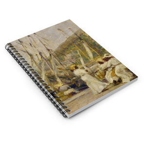 Vintage St Thomas Wharf by Hugo Larsen Notebook - Vintage Virgin Islands
