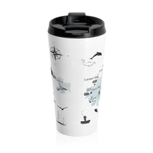 Load image into Gallery viewer, Vintage St. John Map Stainless Steel Travel Mug - Vintage Virgin Islands