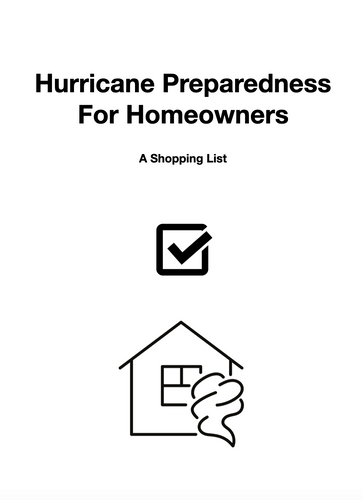 Hurricane Preparedness Shopping List