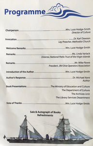 The Programme for the book launching of Twice She Struck