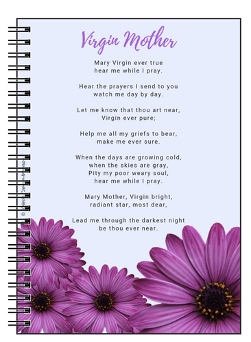 Virgin Mother Poem Notebook - Vintage Virgin Islands