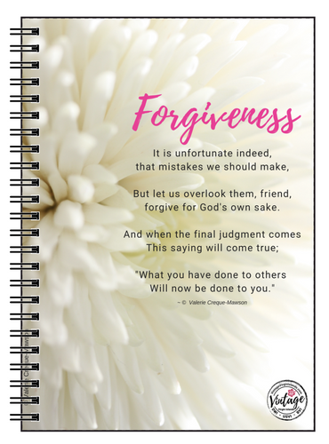 Forgiveness Poem Notebook - Vintage Virgin Islands