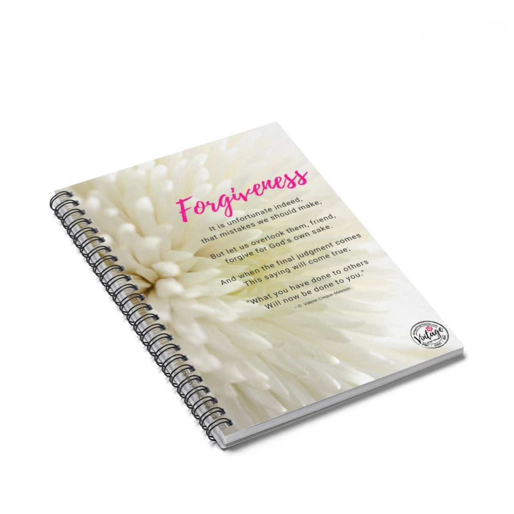 Forgiveness Poem Notebook - Vintage Virgin Islands