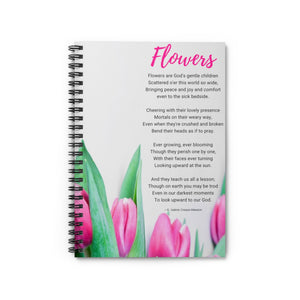 Flowers Poem Notebook - Vintage Virgin Islands