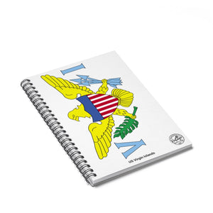 US Virgin Islands Flag Notebook - Vintage Virgin Islands