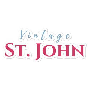 Vintage St. John Bubble-free stickers - Vintage Virgin Islands