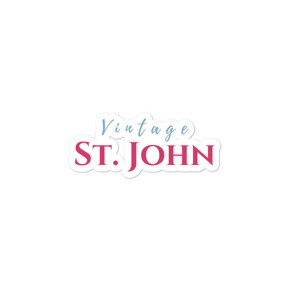 Vintage St. John Bubble-free stickers - Vintage Virgin Islands