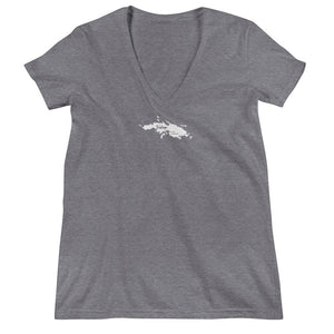 Vintage St. Thomas™ Women's Fashion Deep V-Neck Tee - Vintage Virgin Islands